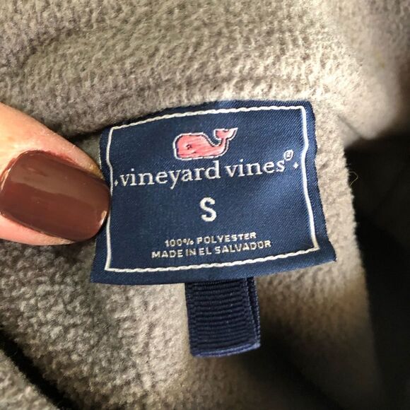 Vineyard Vines Women’s Gray Full Zip Fleece Jacket Size S Cozy Warm - Picture 13 of 13